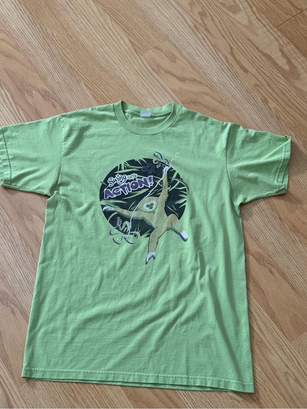 VTG Swing Into Action TShirt Mens Single Stitch Made In USA